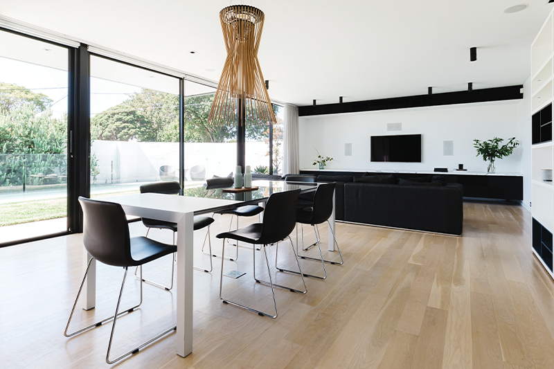 Solar Film Overlooking Kitchen